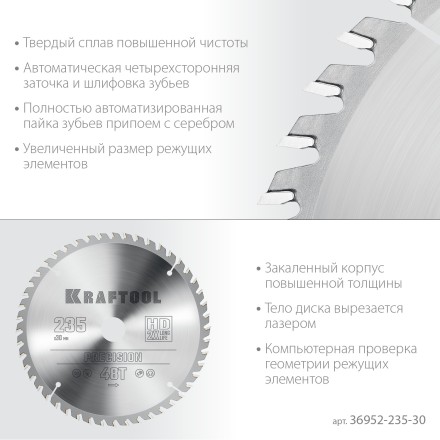 Диск пильный PRECISION, повышенный ресурс 36952-235-30 купить в Надыме