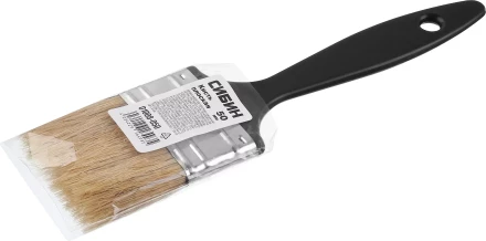 Кисть плоская СИБИН, пластиковая ручка, светлая щетина, 50мм 01008-050 купить в Надыме
