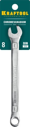Ключи комбинированные KRAFTOOL, Cr-V, DIN 3113 27079-08 купить в Надыме