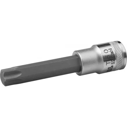 Торцовая бита-головка KRAFTOOL "INDUSTRIE QUALITAT", удлиненная, материал S2, TORX, сатинированная, 1/2", Т60 27906-60_z01 купить в Надыме