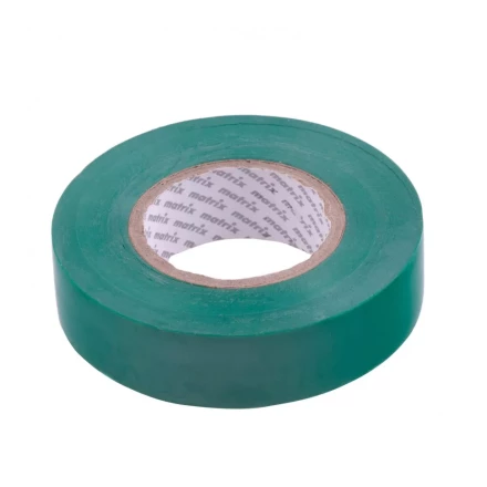 Изолента ПВХ 19 мм х 20 м зеленая 150 мкм Matrix 88781 купить в Надыме