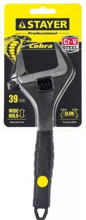 Ключ разводной COBRA, 200 / 39 мм, STAYER 27264-20 купить в Надыме