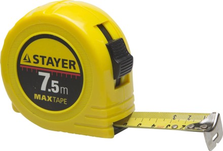 Рулетка STAYER &quot;МASTER&quot; &quot;MaxTape&quot;, пластиковый корпус, 7м/25мм 34014-07-25 купить в Надыме