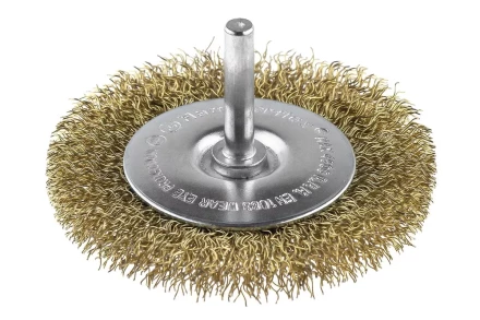 Кордщетка HAMMER плоская 75мм для дрели гофрированная латунированная сталь (207-207) купить в Надыме