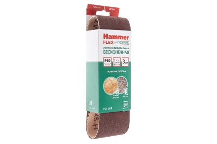 Лента шлиф. бесконечная HAMMER 75х533мм P60 купить в Надыме