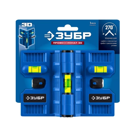 ЗУБР Угловой магнитный уровень, Профессионал-3D (34553) купить в Надыме