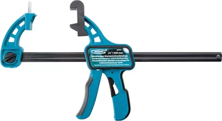 Струбцина реечная быстрозажим, пистолетного типа, пошаг. мех. пласт. корп. 24" (600 мм) GROSS 20701 купить в Надыме