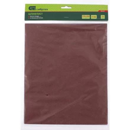 Шлифлист на бумажной основе P 600 230 х 280 мм 10 штуквлагостойкий СИБРТЕХ 756207 купить в Надыме