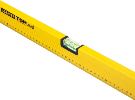 Уровень STAYER "STANDARD" "TOPLevel", коробчатый, 2 противоударных ампулы, линейка, 150см 3460-150_z03 купить в Надыме