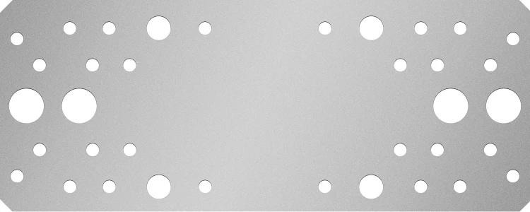 ЗУБР КП-2.5, 200 x 80 x 2.5 мм, цинк, крепежная пластина (31023-200) купить в Надыме