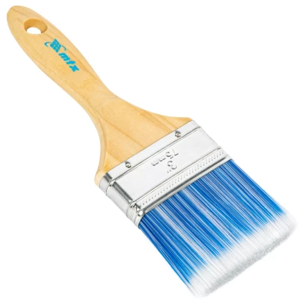 Кисть плоская "Евро" 3", искусственная щетина, деревянная ручка MTX 83073 купить в Надыме