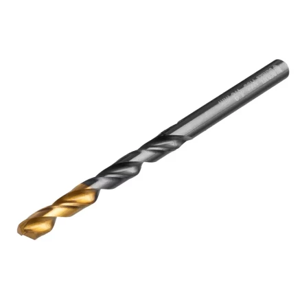 Сверло по металлу, 4,8 мм, HSS-Tin, Golden Tip, 10 шт. Denzel 717212 купить в Надыме