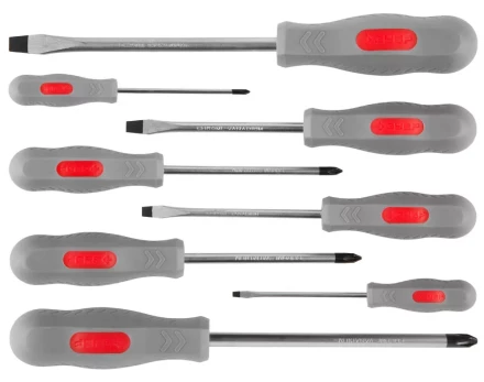 Набор ЗУБР "МАСТЕР": Отвертки, Cr-v, эргономичная двухкомпонентная рукоятка, 8шт 25065-H8_z02 купить в Надыме