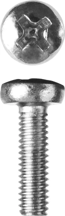 Винт ЗУБР "МАСТЕР" DIN 7985, класс прочности 4.8, оцинкованный, M4x12мм, 5кг 303150-04-012 купить в Надыме