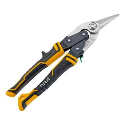 Ножницы по металлу Denzel 78371, 270 мм, прямой и правый рез, сталь-СrMo, трехкомпонентные рукоятки купить в Надыме