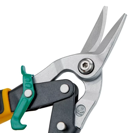 Ножницы по металлу Denzel 78371, 270 мм, прямой и правый рез, сталь-СrMo, трехкомпонентные рукоятки купить в Надыме