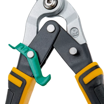 Ножницы по металлу Denzel 78371, 270 мм, прямой и правый рез, сталь-СrMo, трехкомпонентные рукоятки купить в Надыме