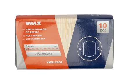Набор коронок по дереву 10 пред. VMX 512391 купить в Надыме