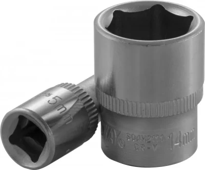 Головка торцевая шестигранная 1/4" М4 S04H2104 Jonnesway 48035