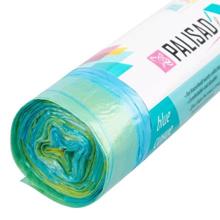 Пакеты для мусора с завязками 35 л x 15 шт. синие, Home Palisad 927155 купить в Надыме