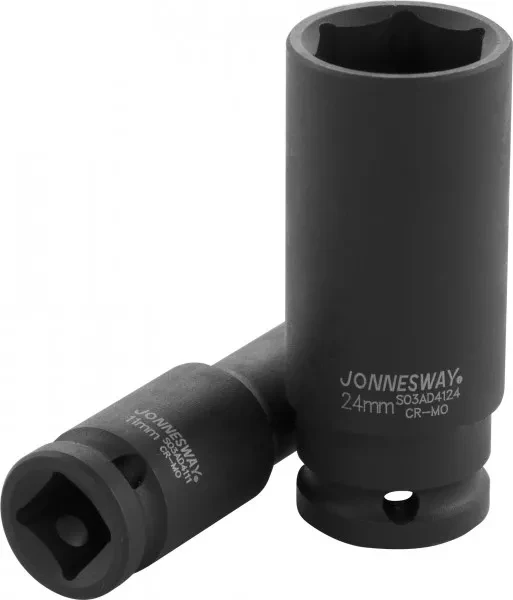 Головка ударная шестигранная 1/2"  М24  удлиненная S03АD4124 Jonnesway 47853 купить в Надыме
