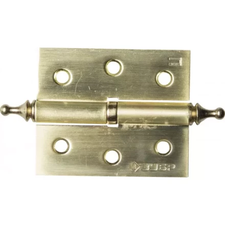 Петля дверная разъемная ЗУБР "ЭКСПЕРТ", 1 подшипник, цвет мат. латунь (SB), правая, с крепежом, 75х63х2,5мм,2шт 37605-075-3R купить в Надыме