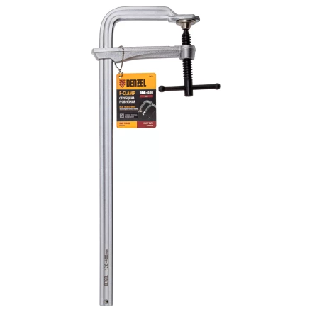 Струбцина F-образная Denzel 20478, 120x400мм, кованая купить в Надыме