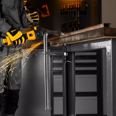 Струбцина F-образная Denzel 20478, 120x400мм, кованая купить в Надыме