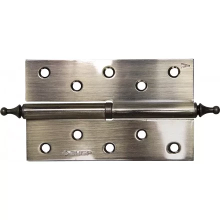 Петля дверная разъемная ЗУБР "ЭКСПЕРТ", 1 подшипник, цвет ст. латунь (AB), левая, с крепежом, 125х75х2,5мм,2шт 37605-125-5L купить в Надыме