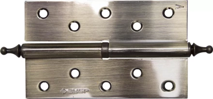 Петля дверная разъемная ЗУБР "ЭКСПЕРТ", 1 подшипник, цвет ст. латунь (AB), левая, с крепежом, 125х75х2,5мм,2шт 37605-125-5L купить в Надыме