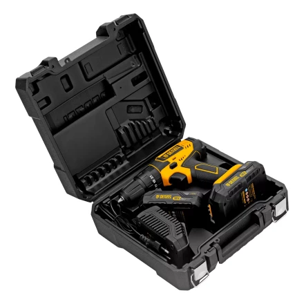 Дрель-шуруповерт аккумуляторная ударная Denzel CID-18-02BM, Li-Ion, 18 В, 2 акк. 26135 купить в Надыме