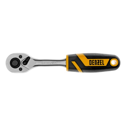 Ключ-трещотка 1/4&quot;  Denzel 14031, 90 зубьев, с быстрым сбросом, CrV купить в Надыме