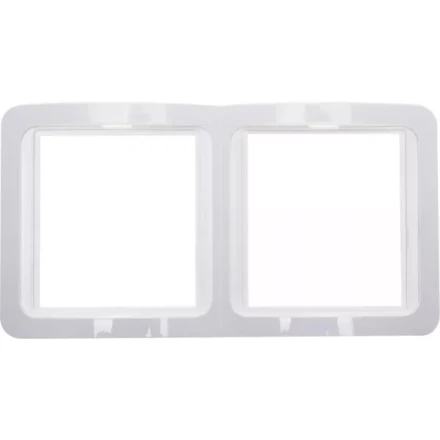 Панель СВЕТОЗАР "ГАММА" двойная вертикальная, цвет белый SV-54147-W купить в Надыме