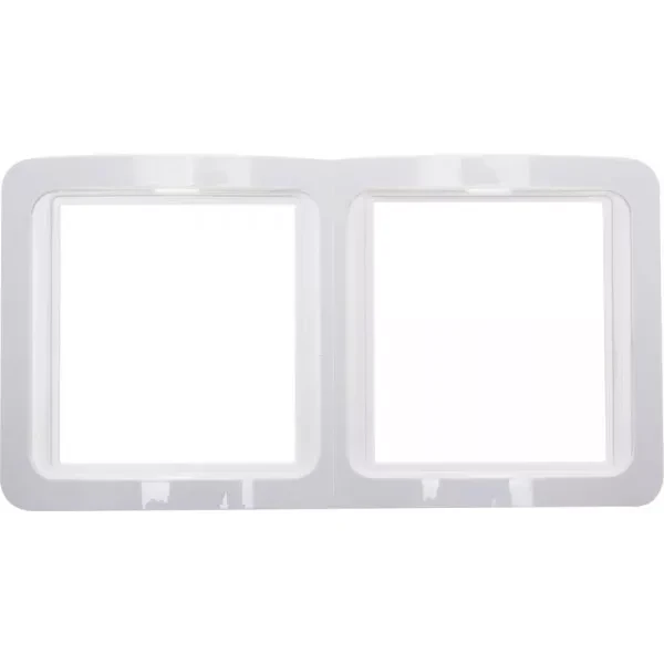 Панель СВЕТОЗАР "ГАММА" двойная вертикальная, цвет белый SV-54147-W купить в Надыме