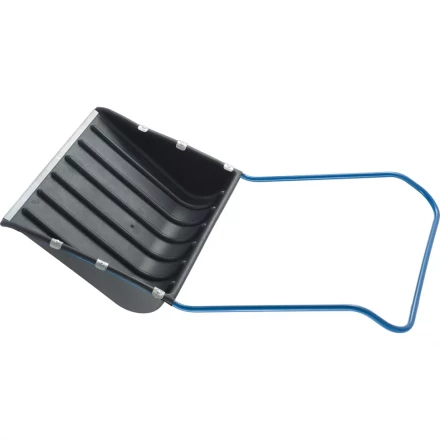 Скрепер для снега 750 х 550 х 1,3 мм пластиковый П-образная ручка металлическая окантовка СИБРТЕХ 61593 купить в Надыме