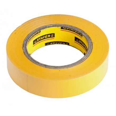 Изолента, STAYER Profi 12292-Y-15-10, ПВХ, на карточке, 15 мм х 10 м х 0,18мм, желтая 12292-Y-15-10 купить в Надыме