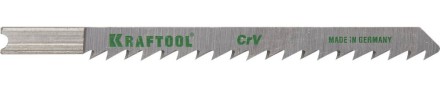 Полотна KRAFTOOL, U101D, для эл/лобзика, Cr-V, по дереву, ДСП, ДВП, чистый рез, US-хвост., шаг 4мм, 75мм, 2шт 159611-4 купить в Надыме
