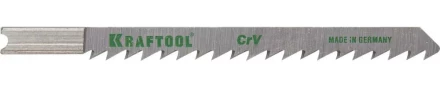 Полотна KRAFTOOL, U101D, для эл/лобзика, Cr-V, по дереву, ДСП, ДВП, чистый рез, US-хвост., шаг 4мм, 75мм, 2шт 159611-4 купить в Надыме