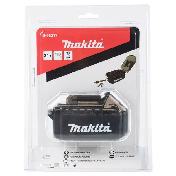Набор бит 31 шт Makita B-68317 купить в Надыме
