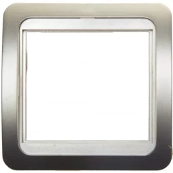 Панель СВЕТОЗАР "ГАММА" накладная, цвет золотой металлик, 1 гнездо SV-54145-GM