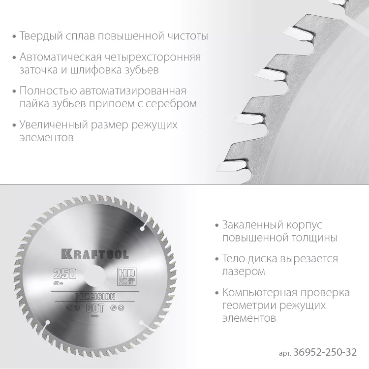 Диск пильный PRECISION, повышенный ресурс 36952-250-32 купить в Надыме