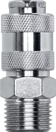 Переходник KRAFTOOL EXPERT QUALITAT для пневмоинструмента, резьба 1/4 папа - быстросъемное соединение мама 06594-1/2 купить в Надыме