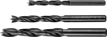 ЗУБР. Набор сверл по дереву, 3шт, 6-8-10 мм 29421-H3 купить в Надыме