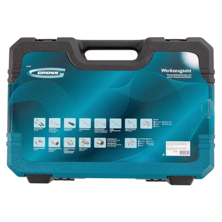 Набор инструментов 82 предметов , 120 зубьев, CrV, 1/4", 1/2" Gross 14149 купить в Надыме