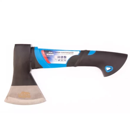 Топор плотницкий 450 гр двухкомпонентная обрезиненная рукоятка Барс 21408 купить в Надыме