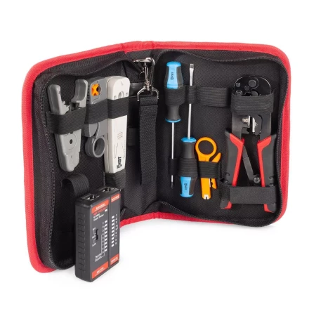 Набор КВТ LAN-8 для работ с сетевым кабелем (90348) купить в Надыме