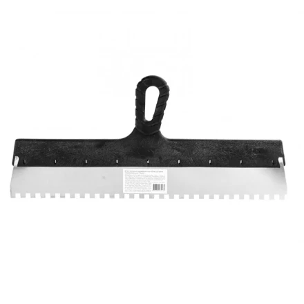 Шпатель из нержавеющей стали 450 мм зуб 8 х 8 мм пластмассовая ручка 85146 купить в Надыме