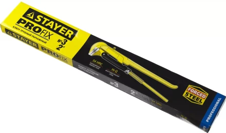 Ключ трубный STAYER "PROFI" рычажный, кованый, прямые губки, № 3, 2" 27311-3 купить в Надыме