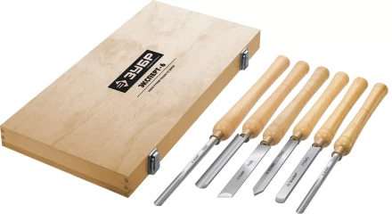 ЗУБР Эксперт-6, 6 предм., набор ручных резцов по дереву, Профессионал (18370) купить в Надыме