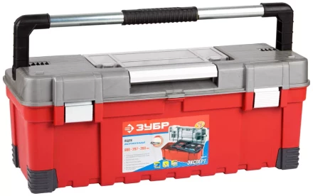 Ящик ЗУБР "ЭКСПЕРТ" пластмассовый для инструмента, 26" 38135-26 купить в Надыме